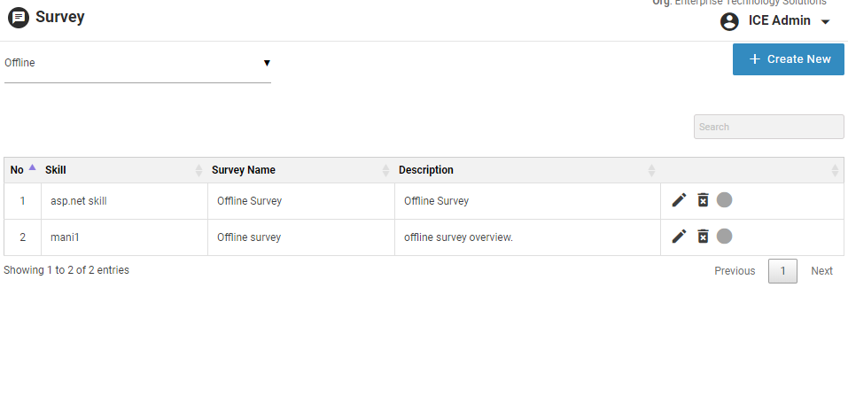 Offline survey 1