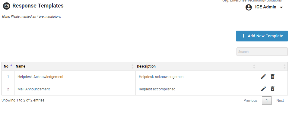 Response Templates 1