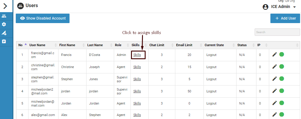 Assigning skills 3