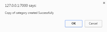 Message - Copy of Category Created Successfully.