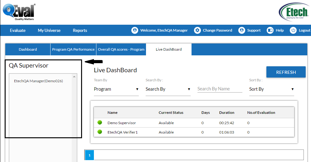 Live dashboard 3